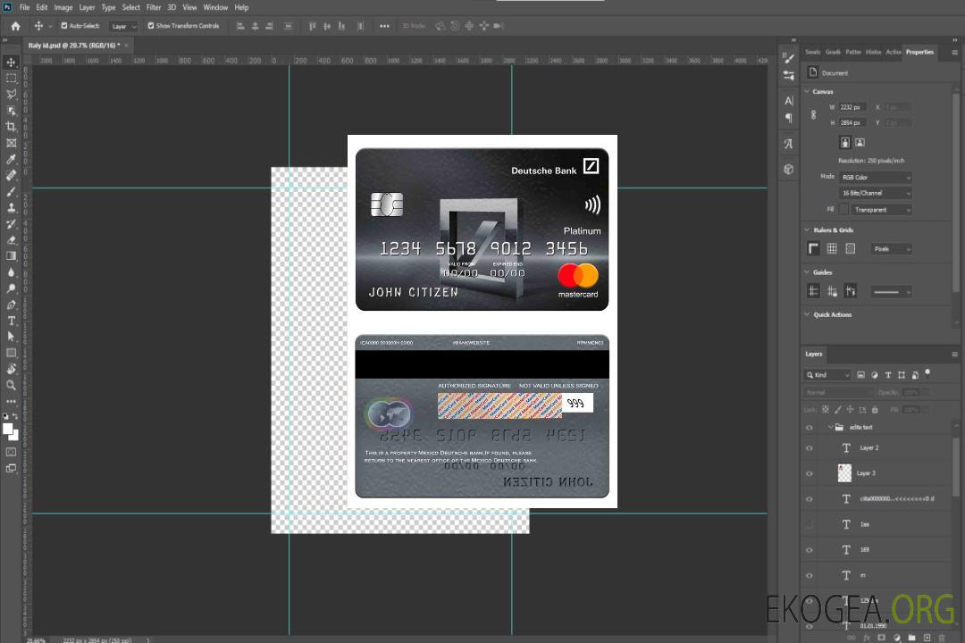 Mexique Deutsche Bank Mastercard Platine template Mexique Deutsche Bank Mastercard Platine template